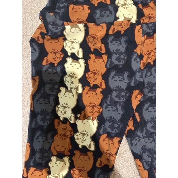 LulaRoe French Bulldog Leggings - Picture 3 of 4